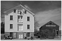 Sail Loft and Ropery. Mystic, Connecticut, USA ( black and white)