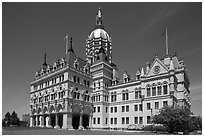 Connecticut State Capitol. Hartford, Connecticut, USA ( black and white)