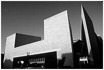 East Building of the National Gallery, designed by Pei. Washington DC, USA (black and white)