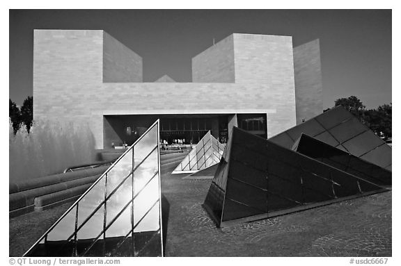 East Building of the National Gallery, designed by Pei. Washington DC, USA