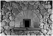 Hearth in forge, Saugus Iron Works National Historic Site. Massachussets, USA (black and white)