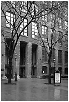 Lowell Mills buildings, Lowell National Historical Park. Massachussets, USA ( black and white)