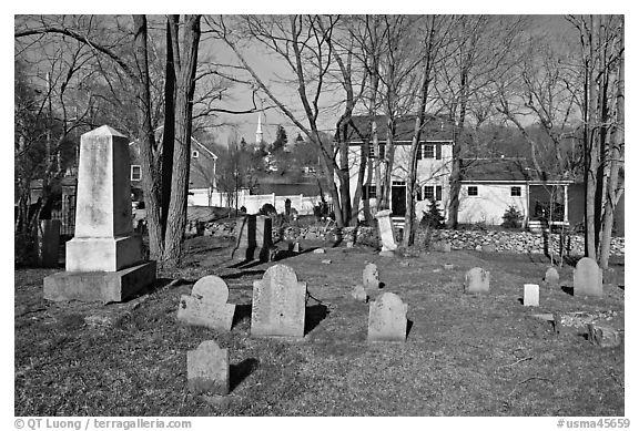 Cemetery, Sandwich. Cape Cod, Massachussets, USA