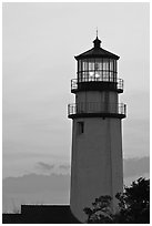 Highland Light at dawn, Cape Cod National Seashore. Cape Cod, Massachussets, USA ( black and white)