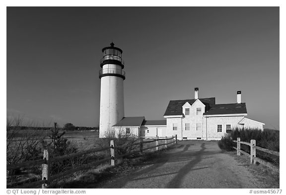 Cape Cod Light, Cape Cod National Seashore. Cape Cod, Massachussets, USA (black and white)