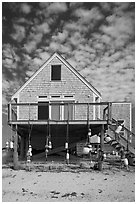 Beach house, Truro. Cape Cod, Massachussets, USA (black and white)