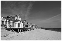 Beach, Provincetown. Cape Cod, Massachussets, USA (black and white)