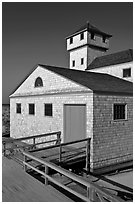 Old Harbor life-saving station, Cape Cod National Seashore. Cape Cod, Massachussets, USA (black and white)