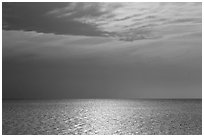 Bay and Sky, Cape Cod National Seashore. Cape Cod, Massachussets, USA ( black and white)
