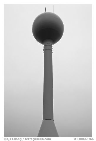 Water Tower. Cape Cod, Massachussets, USA (black and white)