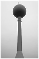 Water Tower. Cape Cod, Massachussets, USA (black and white)