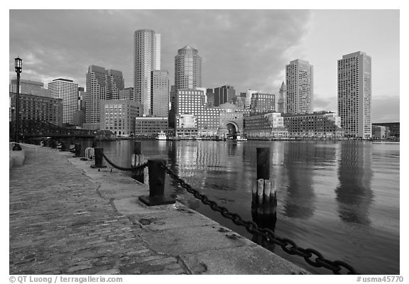 Harbor skyline. Boston, Massachussets, USA