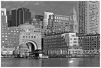 Rowes Wharf. Boston, Massachussets, USA (black and white)