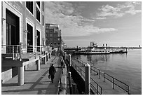 Rowes Wharf, early morning. Boston, Massachussets, USA ( black and white)