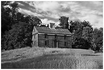 Captain William Smith house, Minute Man National Historical Park. Massachussets, USA ( black and white)