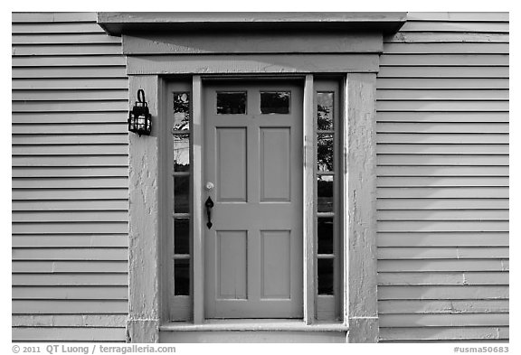 Door of Samuel Brooks House, Minute Man National Historical Park. Massachussets, USA