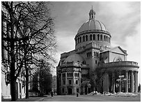 Church. Boston, Massachussetts, USA ( black and white)