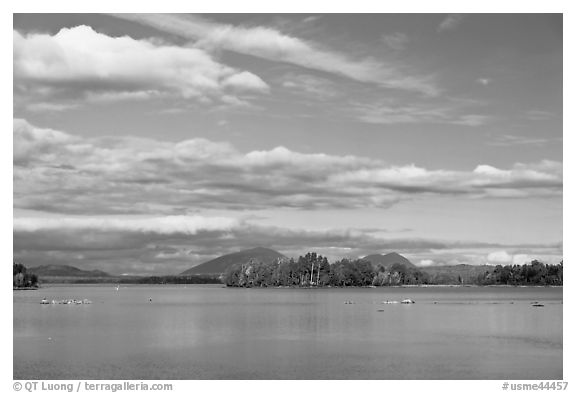 Deep Cove, Moosehead Lake. Maine, USA (black and white)