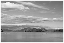 Deep Cove, Moosehead Lake. Maine, USA ( black and white)