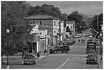 Main street, Millinocket. Maine, USA (black and white)