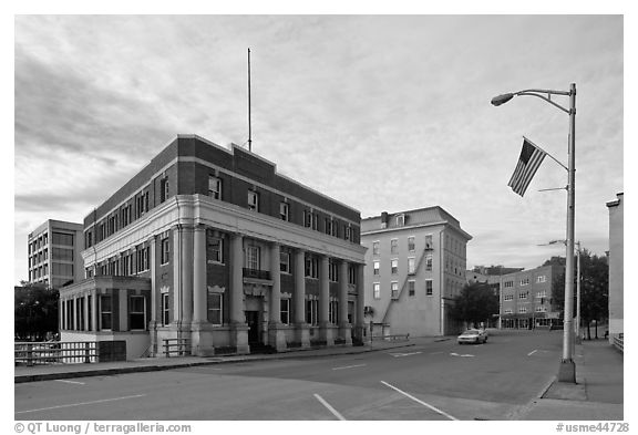 West market square historic district. Bangor, Maine, USA