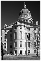 Maine State House. Augusta, Maine, USA ( black and white)