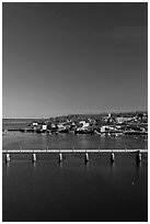 Belfast. Maine, USA (black and white)