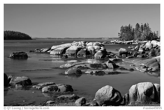 Boulders, Penobscot Bay. Stonington, Maine, USA