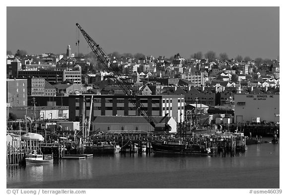 Portland waterfront. Portland, Maine, USA