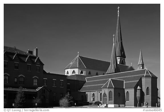 Cathedral. Portland, Maine, USA (black and white)