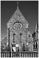 Saint Paul Parish, 1763. Portland, Maine, USA ( black and white)
