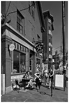 Cafe. Portland, Maine, USA (black and white)