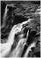 Goosebery falls, Goosebery State Park. Minnesota, USA (black and white)