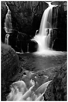 Pigeon Falls, Grand Portage State Park. Minnesota, USA (black and white)