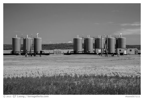 Oil tanks. North Dakota, USA