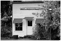 Storefront, Medora. North Dakota, USA (black and white)