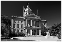 New Hampshire state house. Concord, New Hampshire, USA ( black and white)
