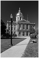 State capitol building of New Hampshire. Concord, New Hampshire, USA ( black and white)