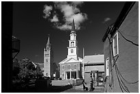 Churches. Concord, New Hampshire, USA (black and white)