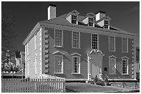 Wentworth-Gardner House 1760 in Georgian style. Portsmouth, New Hampshire, USA ( black and white)