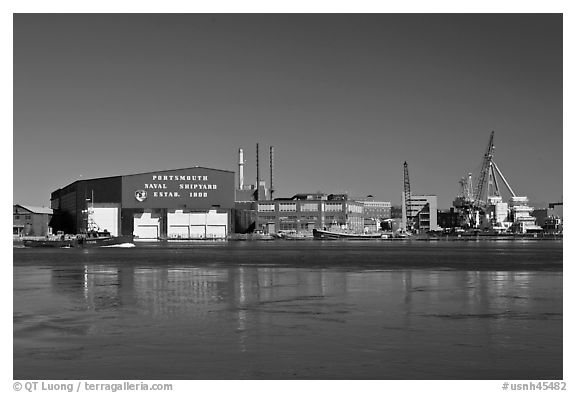 Portsmouth Naval Shipyard. Portsmouth, New Hampshire, USA