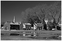 Park. Portsmouth, New Hampshire, USA (black and white)