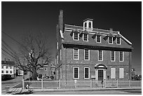 Warner House. Portsmouth, New Hampshire, USA ( black and white)
