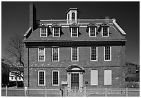 Georgian-style Warner House. Portsmouth, New Hampshire, USA ( black and white)