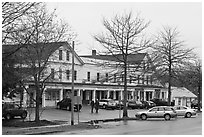 Commercial center. Walpole, New Hampshire, USA ( black and white)