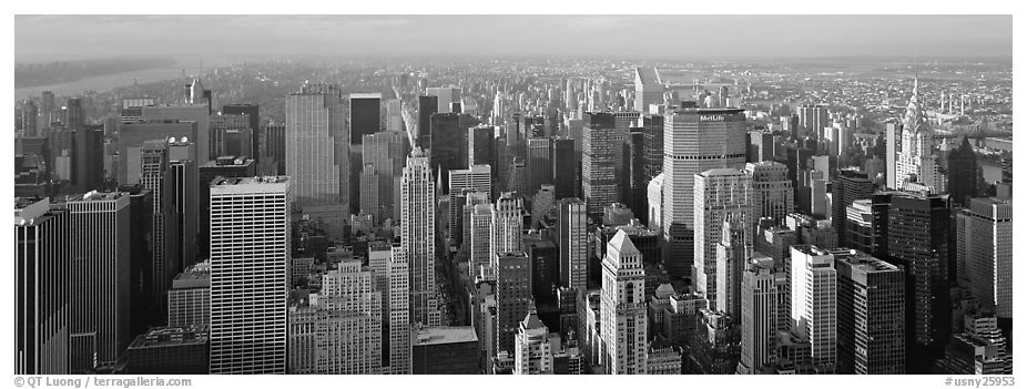 New York cityscape. NYC, New York, USA (black and white)