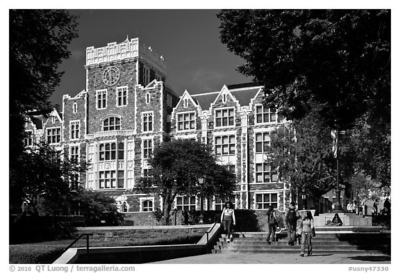City University of New York. NYC, New York, USA (black and white)
