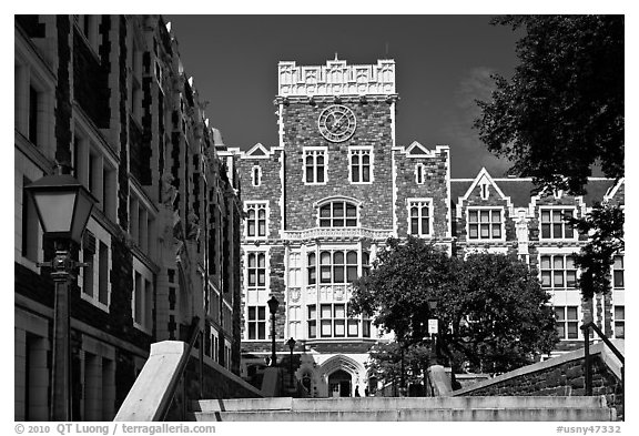 City College, CUNY. NYC, New York, USA (black and white)