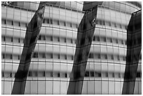 Facade detail, IAC building. NYC, New York, USA ( black and white)