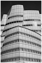 Frank Gehry designed IAC building. NYC, New York, USA (black and white)